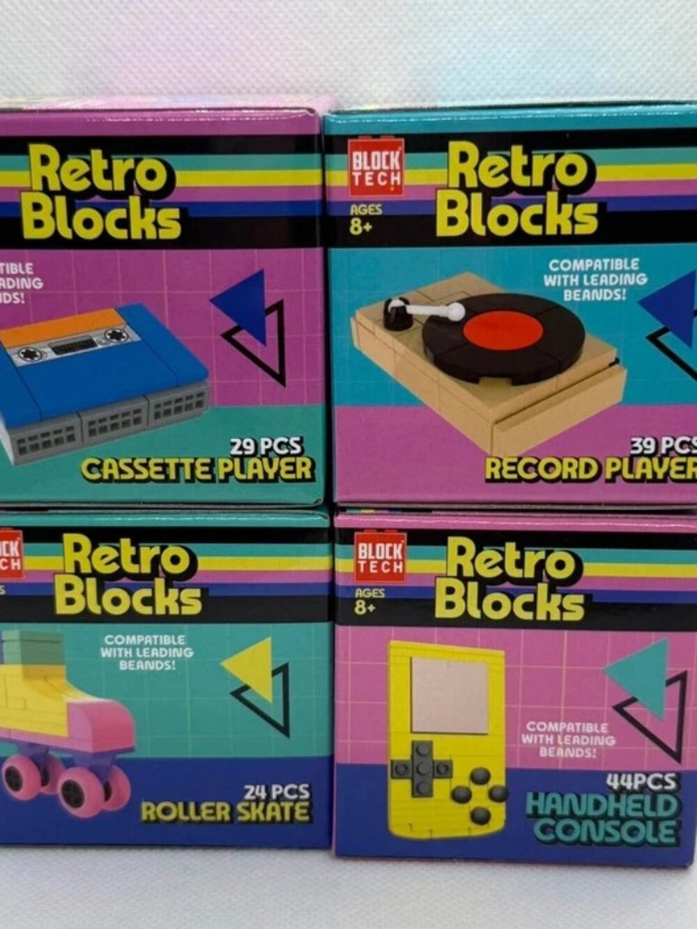 Retro Blocks Block Tech 2025 – Complete 4-Piece Set